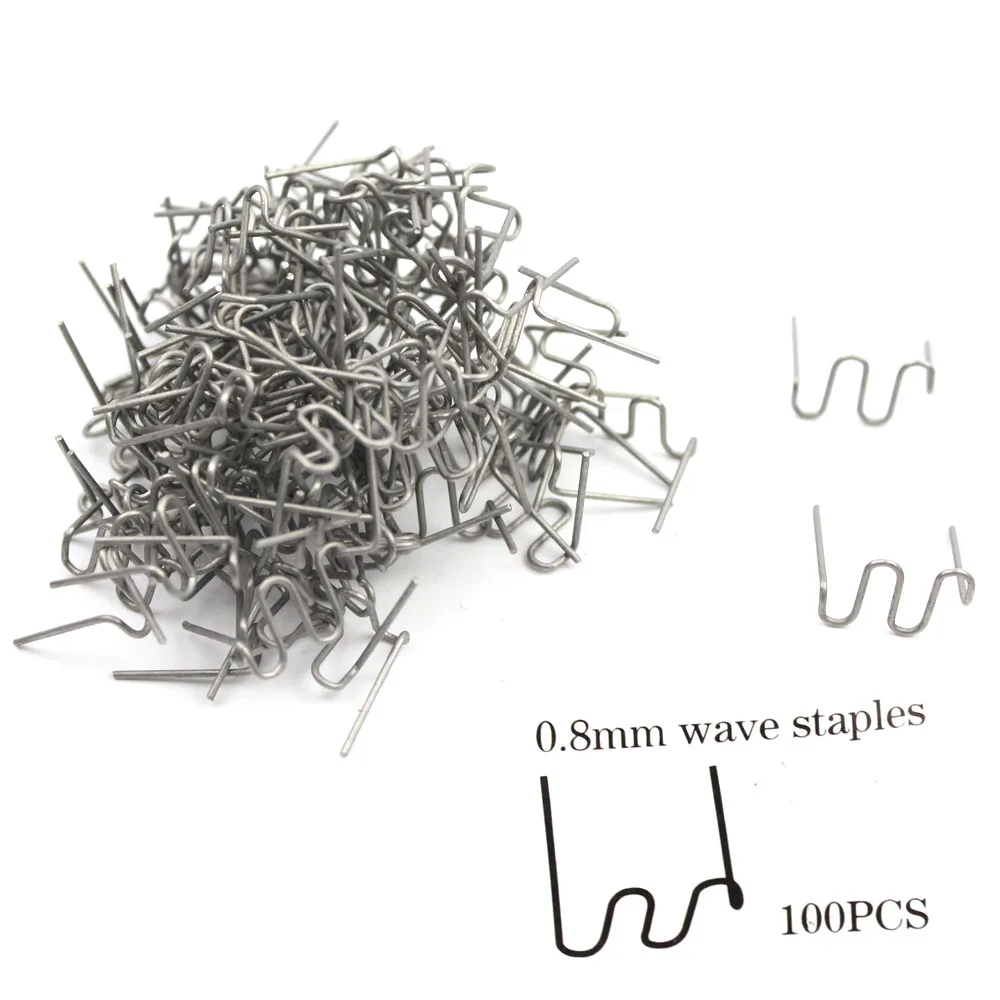 0 8 мм S образные скобы 100 шт. для горячего степлера пластиковые ремонтные волн