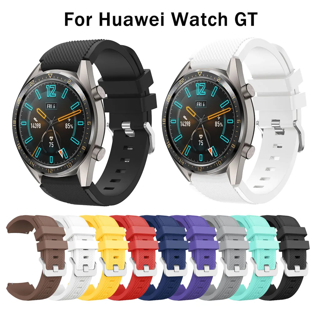 22 мм ремешок для huawei watch GT Replaceble amazfit 2S силиконовый samsung gear S3 Frontier Classic galaxy Watch 46