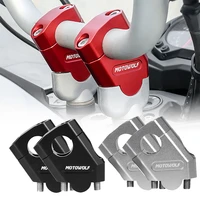 new 22mm 28mm motorcycle handlebar riser motocross heightening clamp mount pit bike motorbike accessories for yamaha for bmw