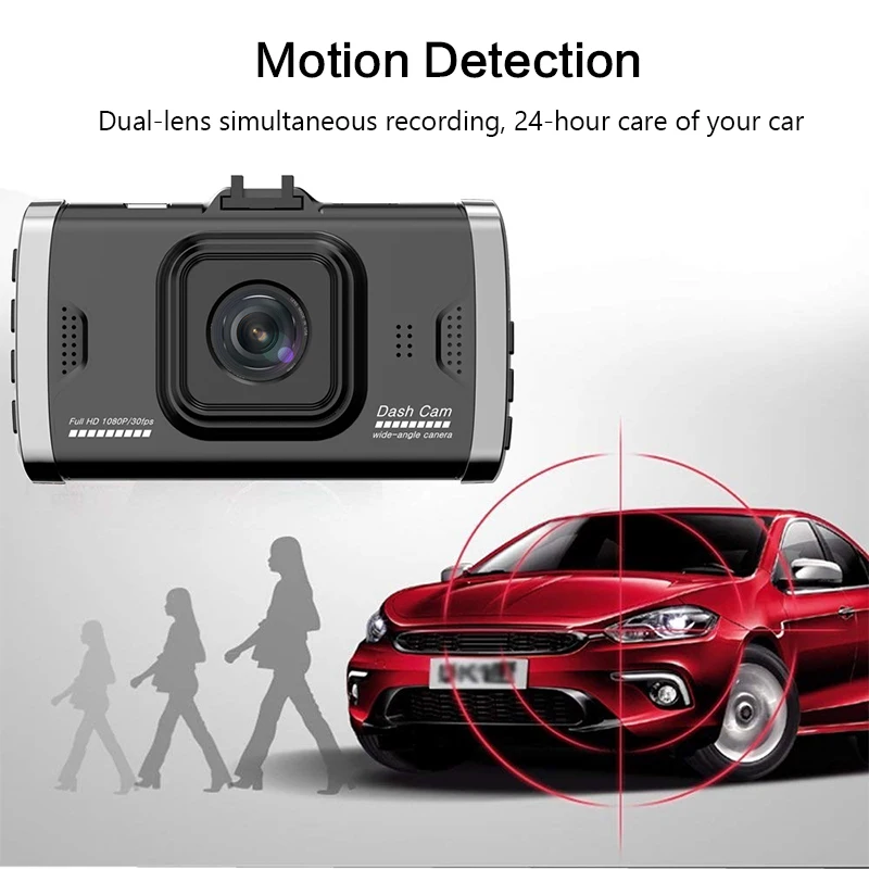 HD Car Rear View Camera Dual lens DVR Dash Cam Recorder Mirror Reverse Video USB Monitoring Parking Image | Автомобили и
