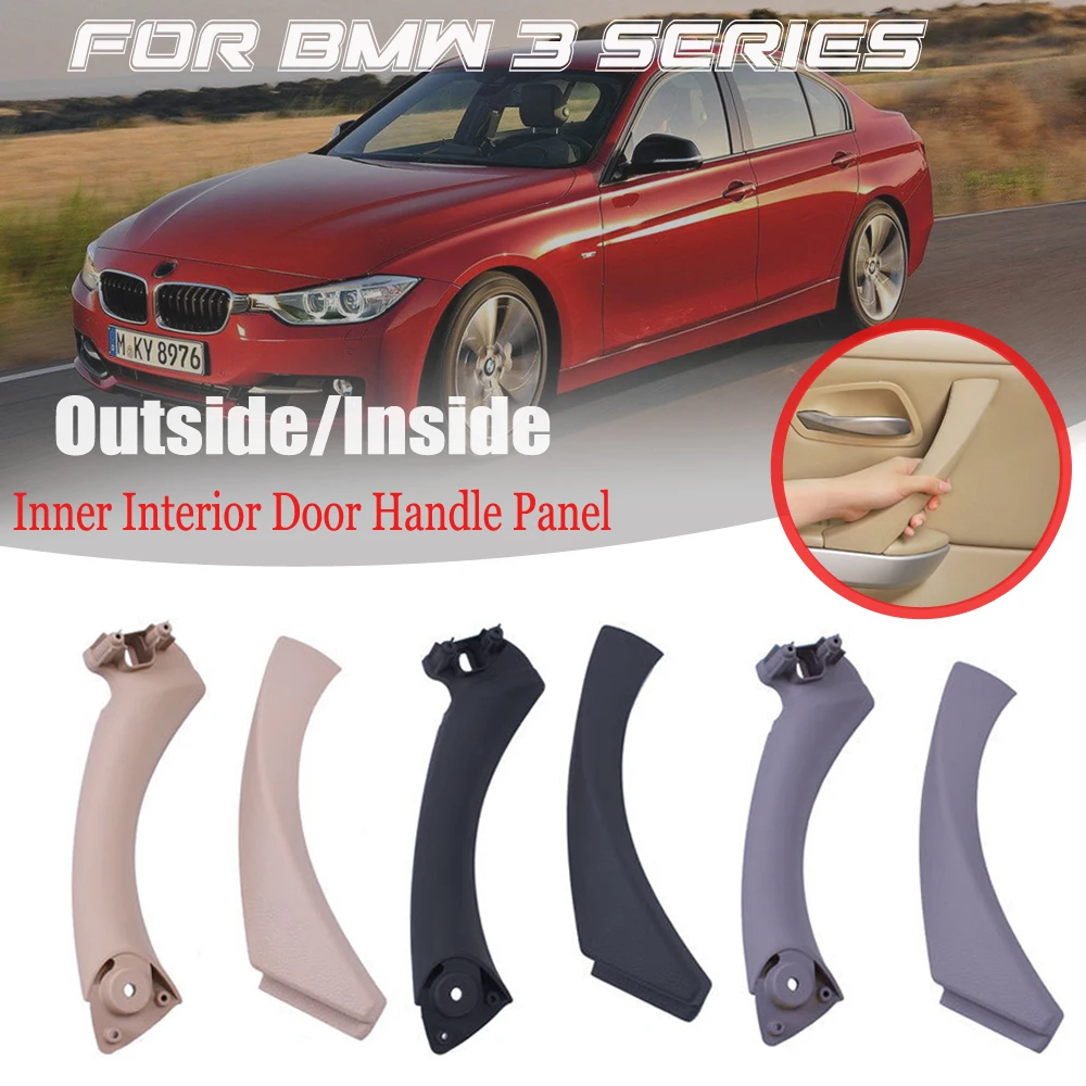 Black gray Beige left Right Car Interior Handle Inner Door Armrest Panel Pull Trim Cover For BMW 3 series E90 E91 328 330 335 | Автомобили