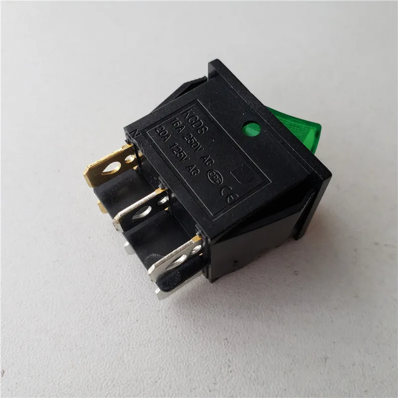 10 шт. кулисный переключатель двойной 6pin 2 шестерни самоблокирующийся 250 В 16A KCD6 KCD8