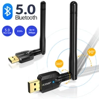 100m bluetooth 5 0 receiver usb audio transmitter 2 in 1 wireless adapter for speaker headphone tablet with external antenna