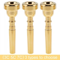 high quality copper alloy professional 3c 5c 7c gold plated copper alloy professional trumpet mouthpiece instrument
