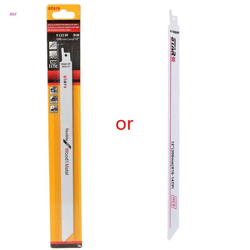 

Лезвие для сабельной пилы из высокоуглеродистой стали S122VF 300 мм 12 дюймов, эффективное гибкое лезвие для резки дерева и деревообработки
