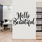 Креативная Наклейка на стену с надписью Hello Beautiful, украшение для дома для спальни, гостиной, Декор для дома, креативная наклейка s