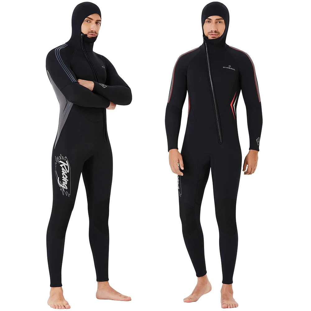 

Мужской Цельный купальник DIVE & SAIL, неопреновый гидрокостюм 3 мм, мужской костюм для плавания, серфинга, каякинга