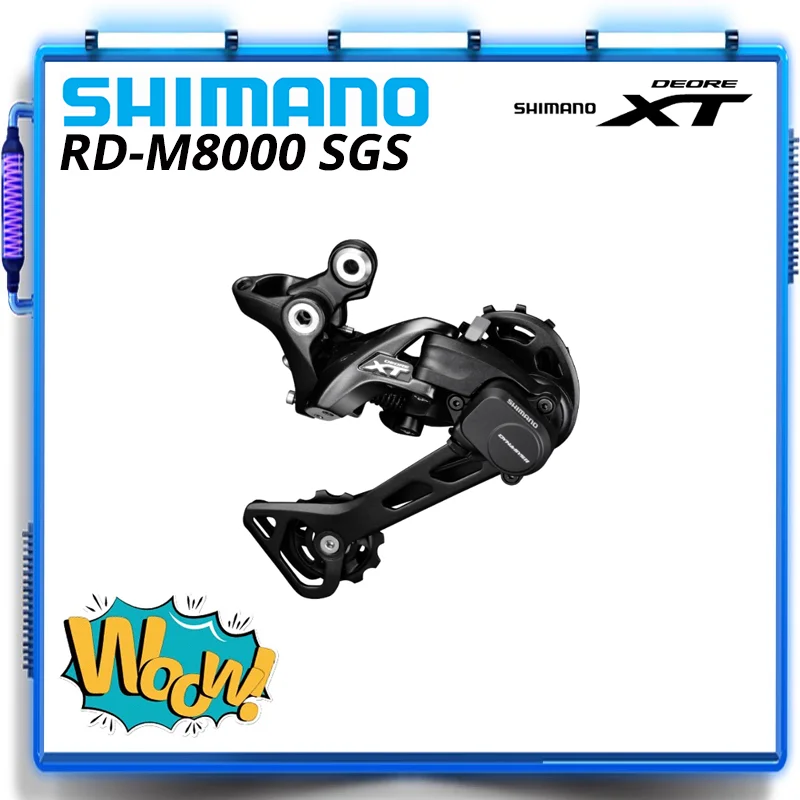 Задний переключатель SHIMANO DEORE XT RD M8000 SGS длинная клетка SHADOW + 11 скоростей в