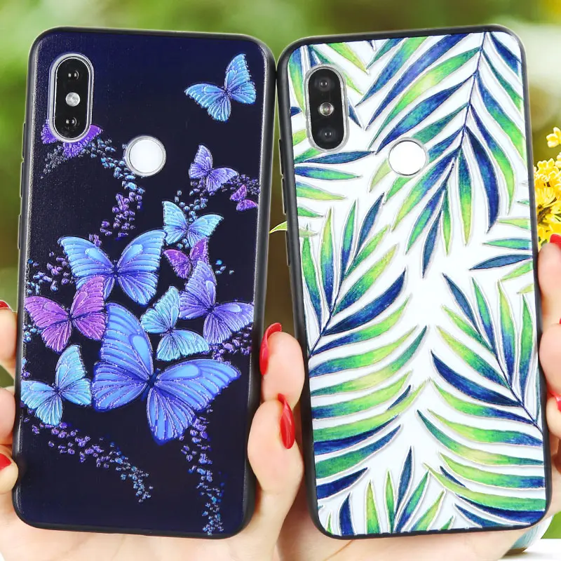 Чехол Red mi Note 5 A Prime с 3D цветком для Xiao 5A Plus черный чехол Xiomi A2 Lite 8 SE из ТПУ |