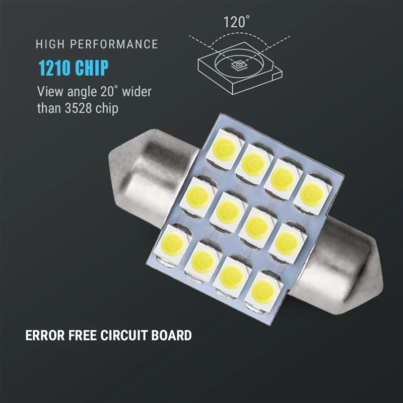 20 шт./упаковка светодиодсветодиодный лампы для подсветки номерного знака | Лампы
