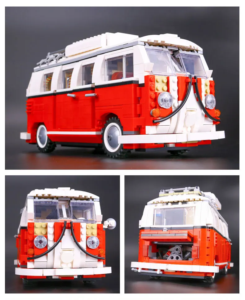 Строительные блоки кирпичи Volkswagen T1 Camper Beetle Cooper игрушки Совместимые с подарками для детей