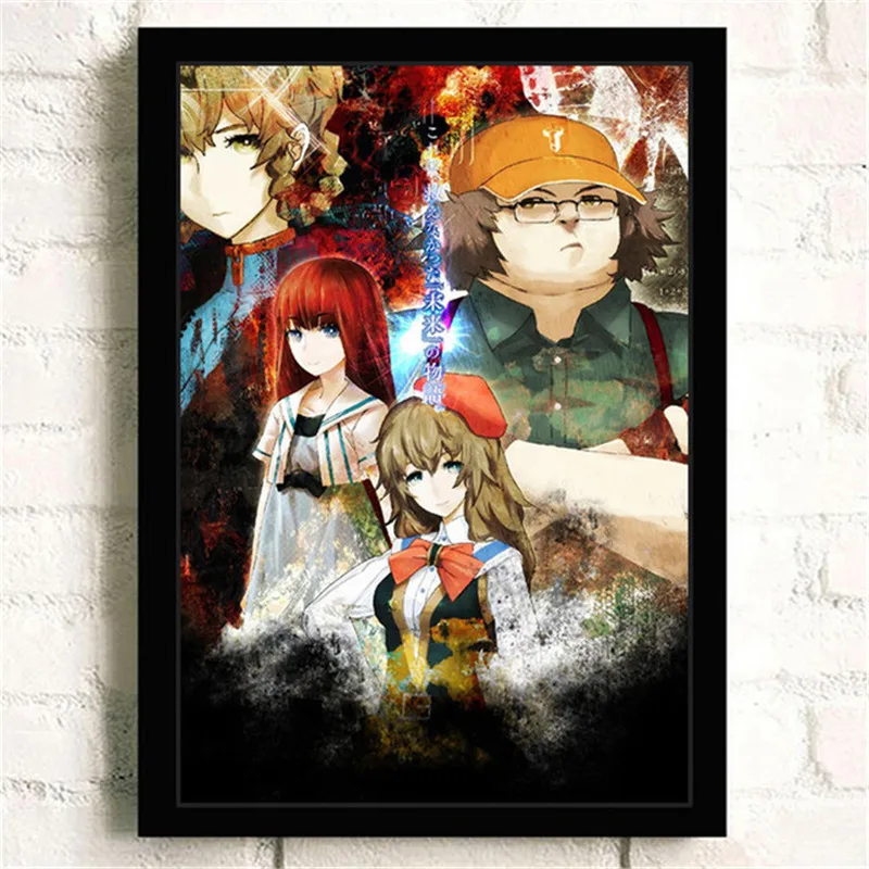 Японская популярная научная фантастика аниме STEINS Ворота постер девочка для