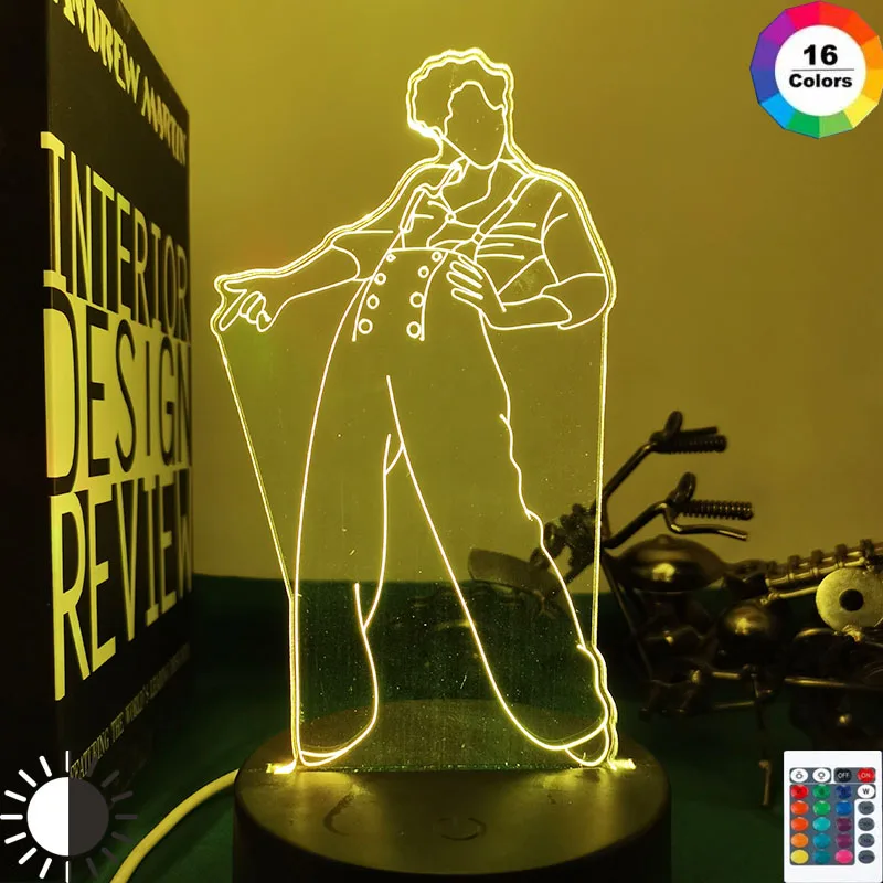 

3D Lights Super Star harry Lamp Gift for Fans Bedroom Decor Night Lights Led Touch Sensor Colors Changing Work Desk Lamps