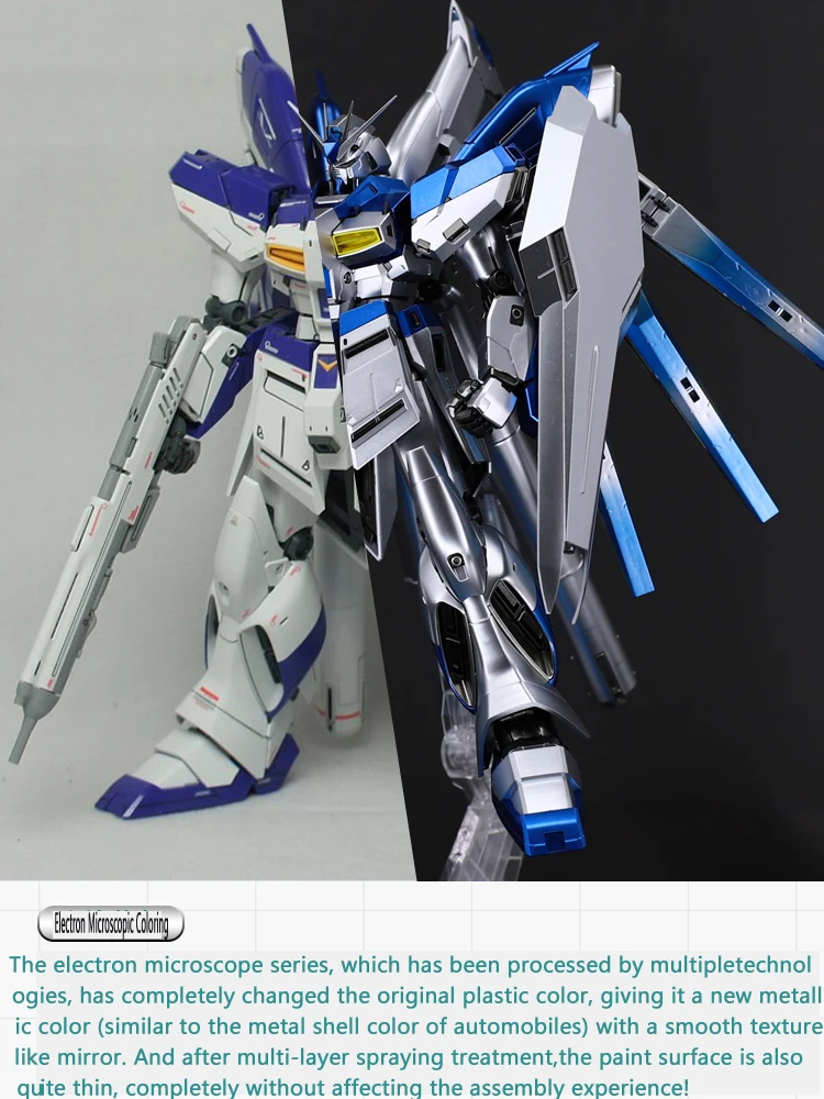 BANDAI MG 1/100 RX-93-V2 Hi-V-воина гундама панель с карточками модель Wandai металлический раскраска игрушки Фигурки