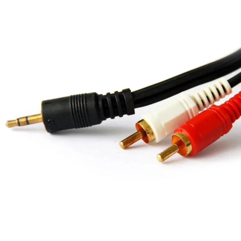 1.5M 3.5 MM Male Jack to AV 2 RCA Stereo Music Audio Cable Cord AUX for Mp3 Pod Phone TV Sound Speakers | Электроника