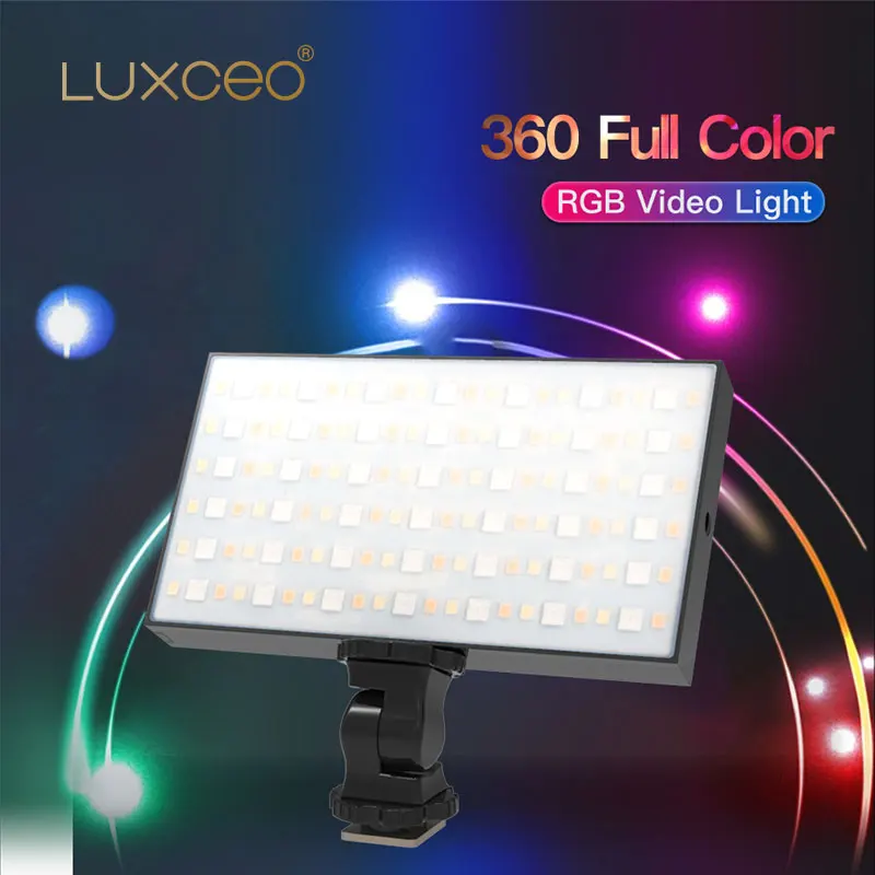 Панель для видеосъемки LUXCEO P3 RGB 7 Вт 2500K 6500K малый размер освесветильник фотосъемки