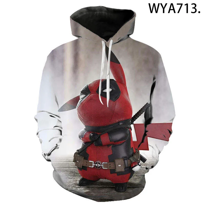 Hoodie Deadpool Hoody Sweatshirt 3D Printed Men Women Children Fashion Boy Girl Kids Pullover Hooded  Streetwear Hoody Jacket