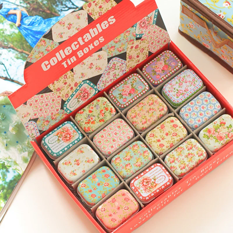 1 шт. Портативный Винтаж мини небольшой металлический квадрат конфеты Монета