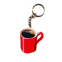 friends tv show monicas red cup photo frame not 3d acrylic keychain pendants enamel best friend gift car key chain accessories