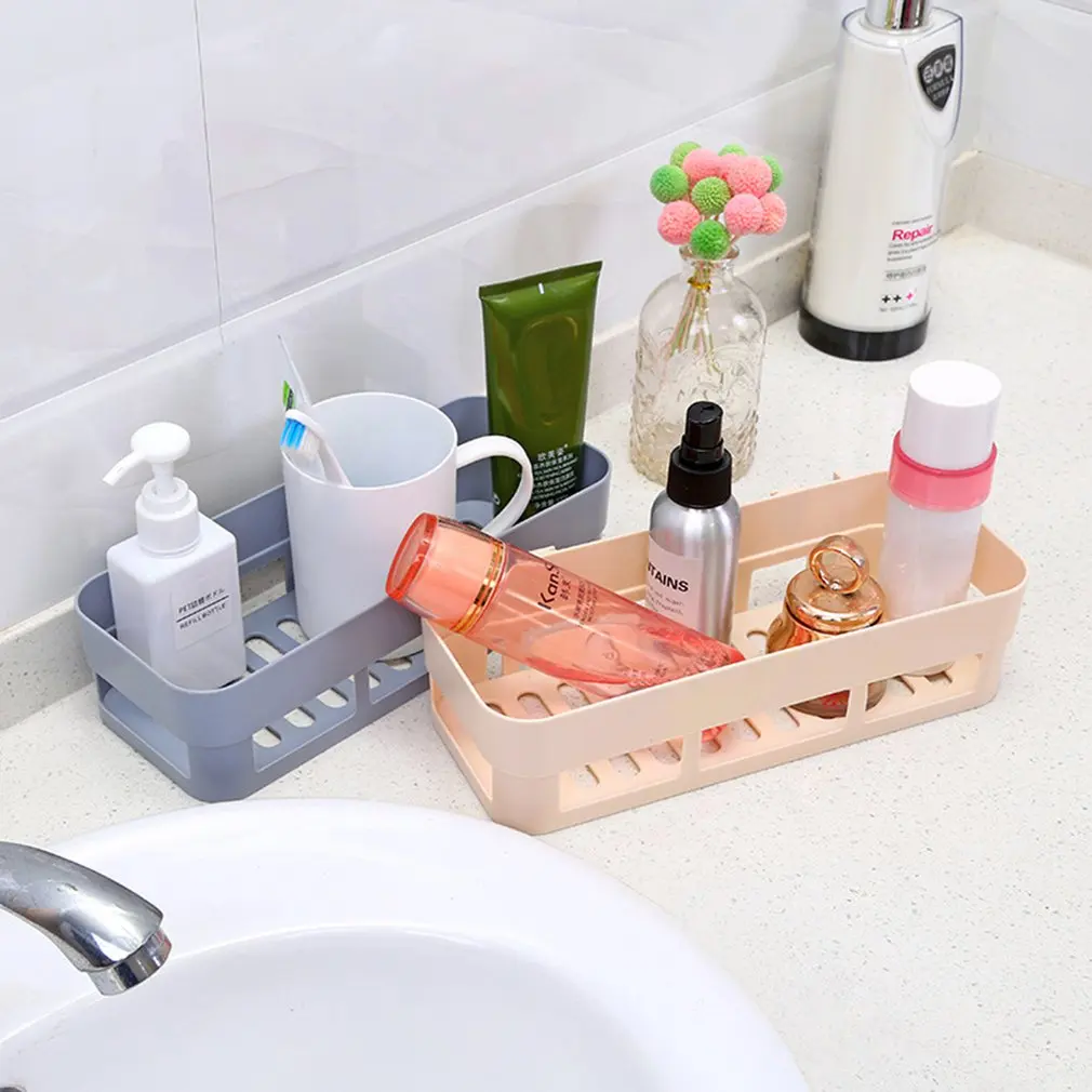 Bathroom Shelves Suction Cup Wall-mounted Perforation-Free Toilet Storage Rack Environmental Friendly Durable | Обустройство дома
