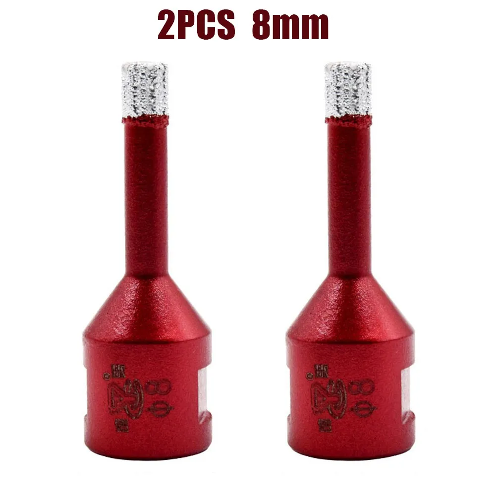 

2pcs 6mm/8mm/10mm Diamond Drill Core Bits M14 Diamond Core Drill Bit Hole Saw Cut Stone Porcelain Tile Glass