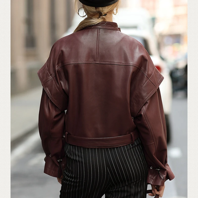 Женские пальто из 100% натуральной кожи 2019 модные женские Куртки овчины с длинным