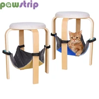 new cat bed mat fleece pet kitten cat hammock removable hanging soft bed cages for chair table kitty rabbit small pet swing nest