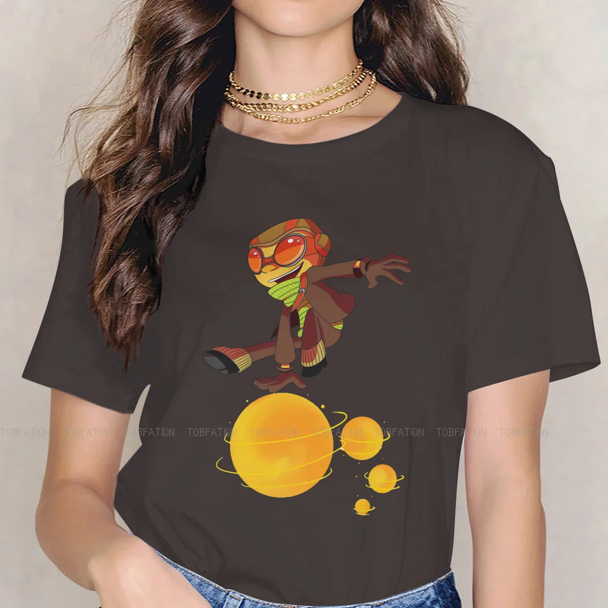 

Psychonauts Razputin Lili Zanotto Game Girls T Shirt Raz Female Tops Graphic Funny Tees Ladies 4XL Oversized Tshirt
