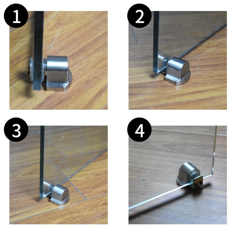 Цинковый сплав сильный ограничитель открывания двери с магнитом стеклянная