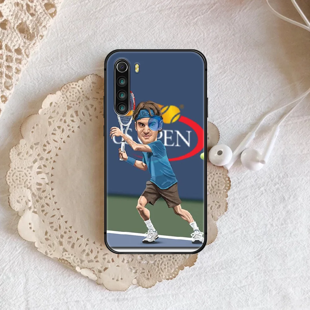 

Federer Phone Case For XIAOMI Redmi Note 5 7 8 T 9 6A 7A 8A 9S K 20 30 Pro black Cell Tpu Waterproof 3D Etui Pretty Prime Trend