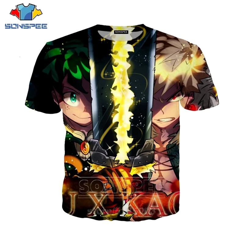 17 My Hero Academy футболка для мужчин женщин Аниме Толстовка 3D принт Bakugou кацуки все могли короткий рукав хип хоп Топ пуловер C001-04 - Цвет: 17