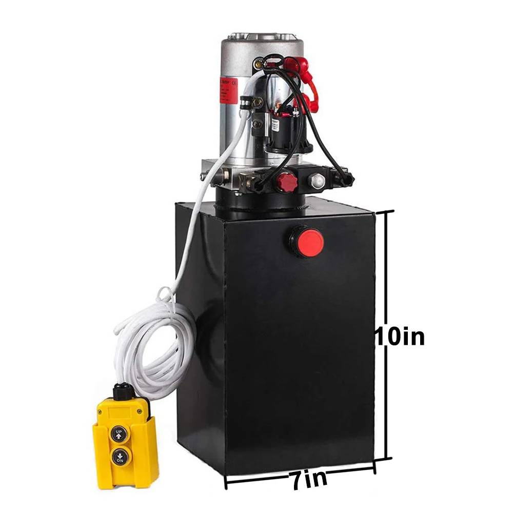 Электрический гидравлический насос с двойным действием 6л блок питания