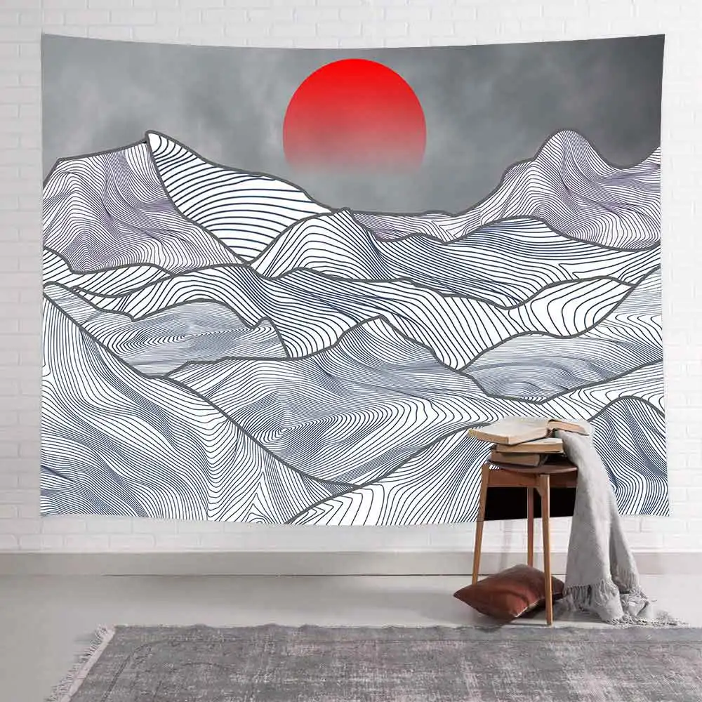 Настенный Гобелен Simsant Great Wave с изображением Кита Триппи океанских животных для