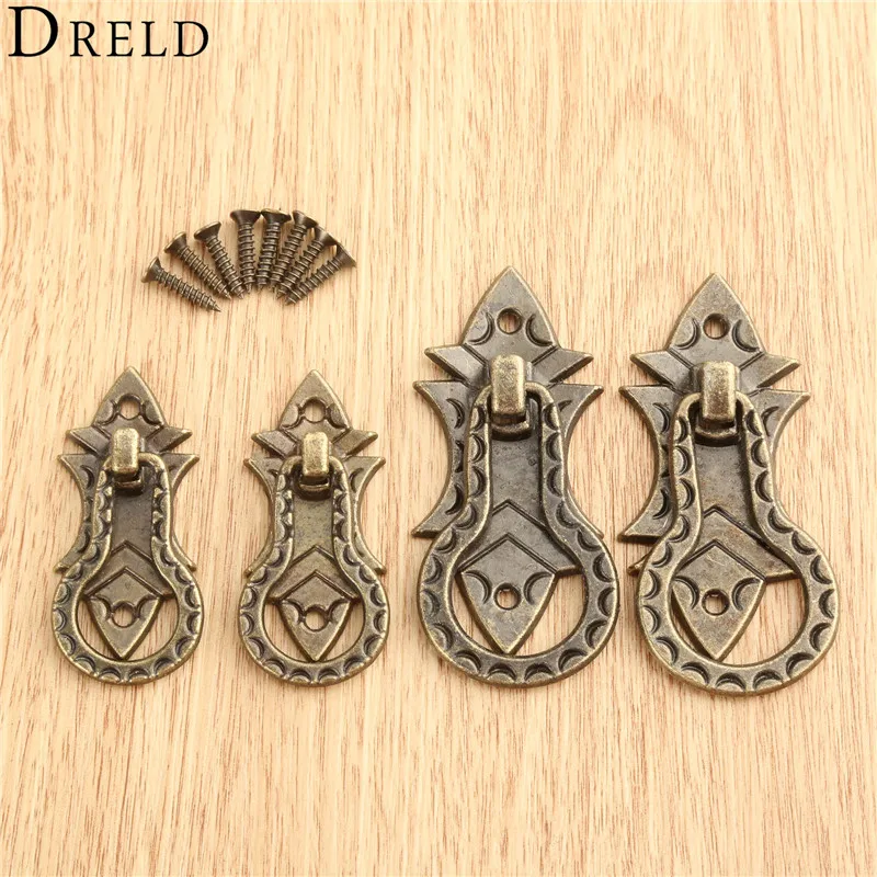 Мебельные ручки DRELD из античной бронзы винтажные для шкафа и в стиле ретро