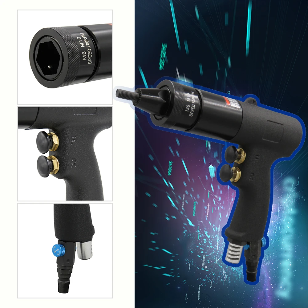 Промышленный Заклепка гайка пневматический пистолет M10M12 клепальный молоток