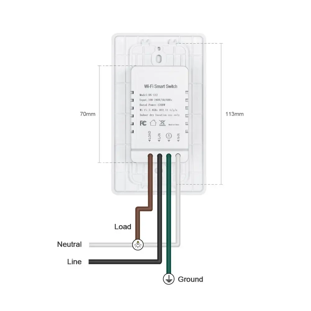 1 Gang США переключатель Wi-Fi Homekit Apple 15A Timming график светильник функция голосового