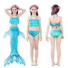 Детский купальный костюм Русалочки, детский пляжный костюм для плавания, платья маскарадный костюм