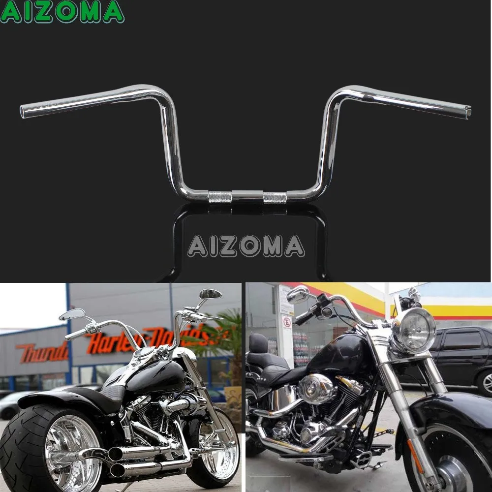 Хромированный руль для мотоциклов стальной 10 &quotRise 1 1/4&quot 25 мм вешалка Harley Sportster