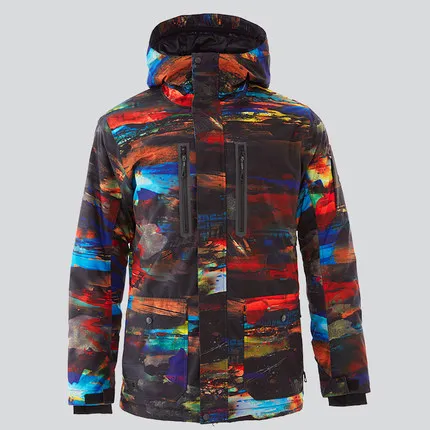 Мужская лыжная куртка GSOU ветрозащитная водонепроницаемая для катания на лыжах и