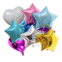 10 pc baby shower 18 inch pink white star helium foil balloons girls happy birthday party supplies 1st party decoration air ball