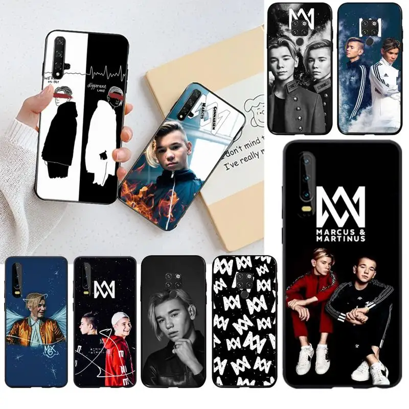 

CUTEWANAN Marcus and Martinus Custom Soft Phone Case for Huawei P40 P30 P20 lite Pro Mate 30 20 Pro P Smart 2019 prime