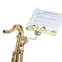 pocket trumpet clip sheet music holder clip on stand plated steel nickel v7y8