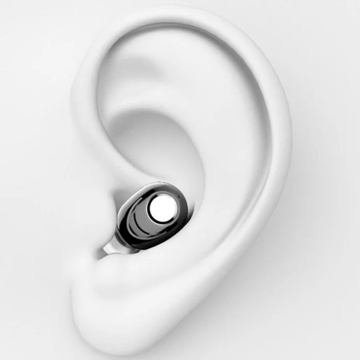 Беспроводная Bluetooth 5,0 одиночная гарнитура наушники CVC8.0 Цифровое шумоподавление водонепроницаемый анти-пот скрытый наушник