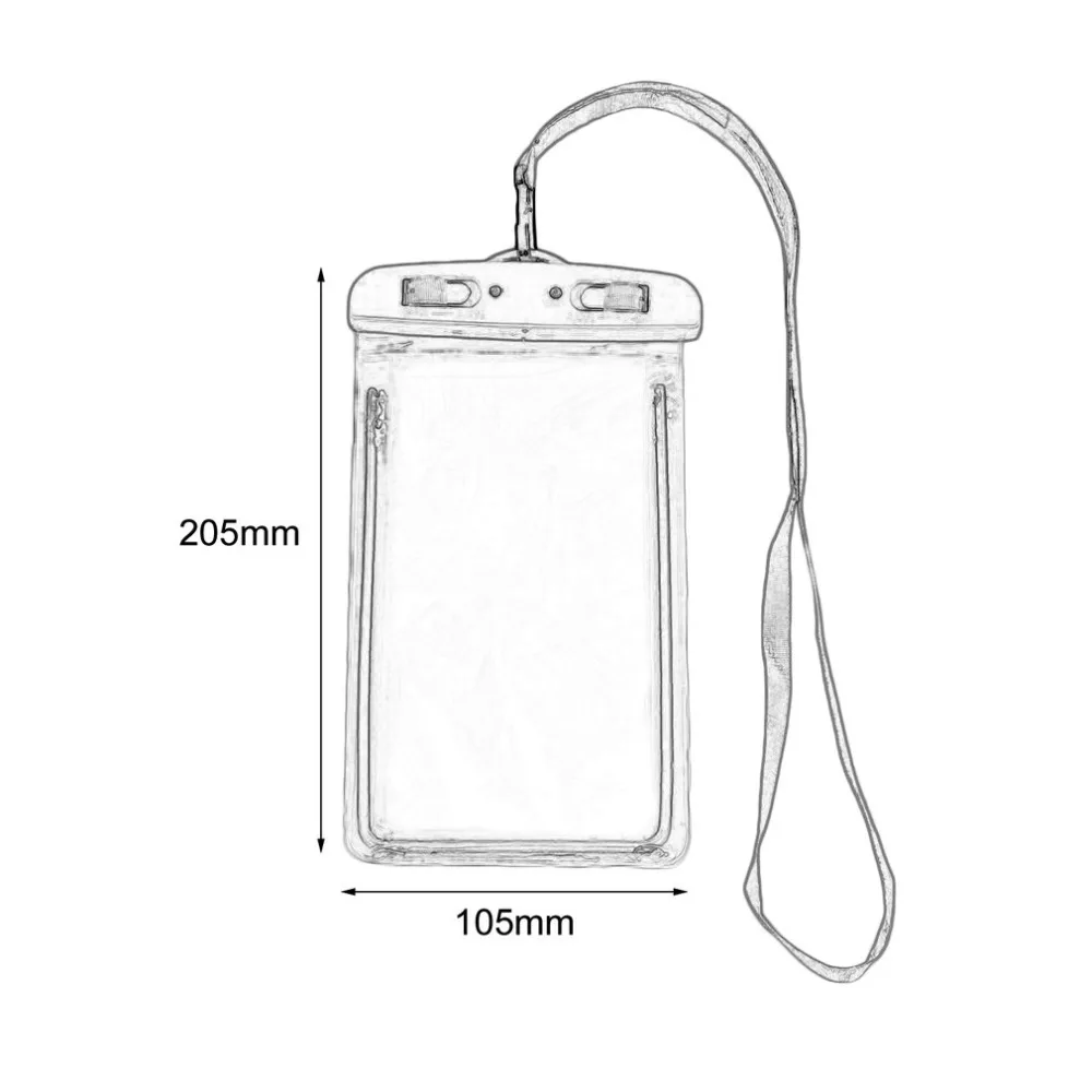 

2021 Summer Luminous Waterproof Pouch Swimming Gadget Beach Dry Bag Phone Case Camping Skiing Holder For Cell Phone 3.5-6 inch