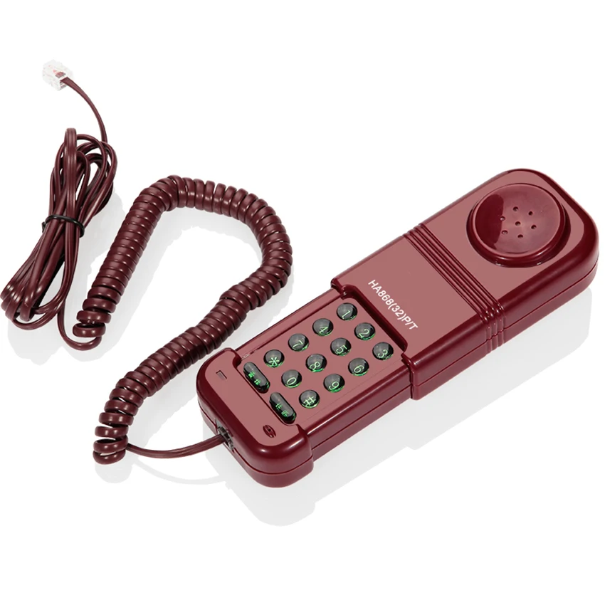 

HA868(32)P/T DesktopTelephone Landline Telecom with Telescopic Cover, Electronic Ringtones, Support Dual Tone Dialing, Redial