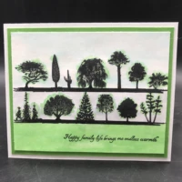 azsg trees sincere wishes clear stamps for diy scrapbooking decorative card making crafts fun decoration supplies 1313cm