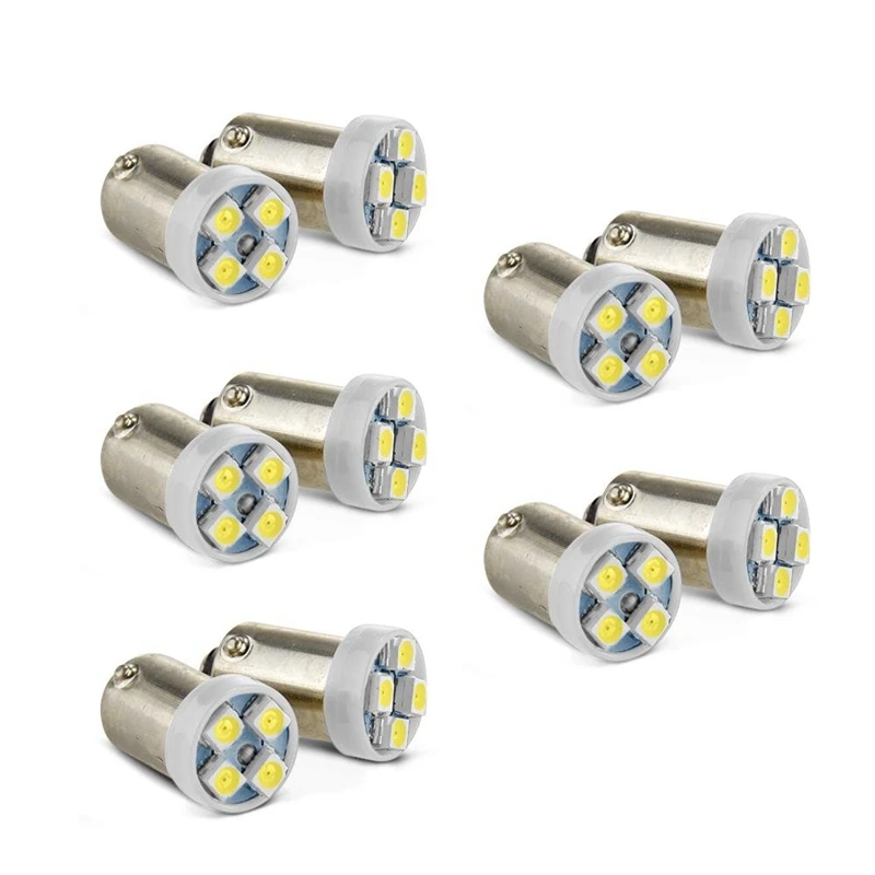 10x1156 BA9S светодиодный 3528SMD автомобильный тормозной светильник стояночный