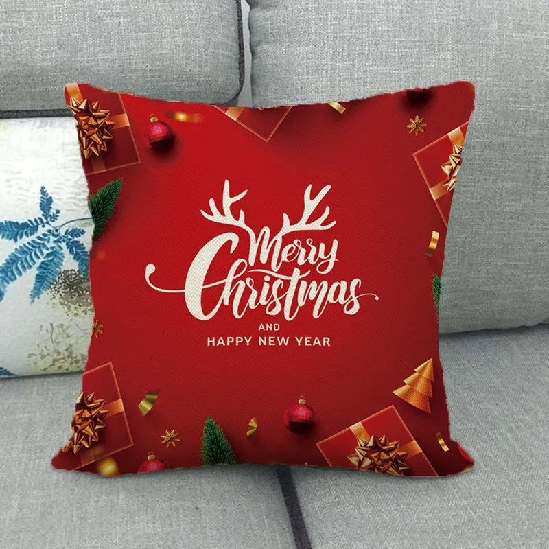 

Christmas Pillow Case Tree Decoration Santa Claus Cushion Cover Merry Christmas 2022 Decoration For Home Noel Natal Navidad