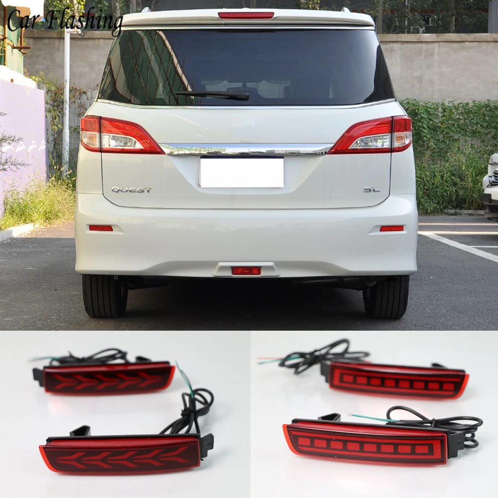 Фото 2 шт Автомобильный светодиодный для Nissan Quest 2011 2012 2013 2014 2015 2016 2017 2018 задний 2 шт Автомобильный светодиодный для Nissan Quest 2011 2012 2013 2014 2015 2016 2017 2018 задний