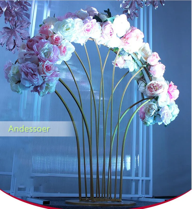 

Wedding iron road guide flower rack shell flower ware wedding scene layout new table flower shop birthday party performance arch
